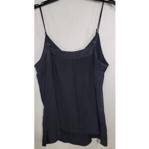 Lost April Tank Top Womens Large 100% Viscose Black Witchy Whimsical Gothic Tank
